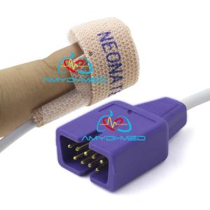 China GB9706.1-2007 Accesorios de materiales médicos Personalización Sensor Spo2 para Nellcor Max DB9 9Pin Neonatos Adultos Desechables wholesale