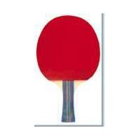 China 5 Star Table Tennis Bats 5 Layers Blade 1.8 Mm Orange Sponge With Blue Line Color Handle on sale