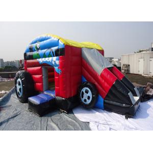 China Kids PVC Tarpaulin Car Shape Inflatable Jumping Castle Car House supplier