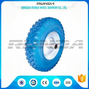 Blocky Pattern Foam Filled Tires Plastic Rim 150kg Loading No Floor Damages