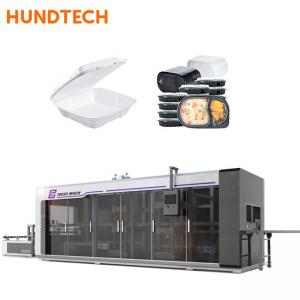 China Eps Foam Hips Plastic Container Vacuum Forming Machine Fast Food Box supplier