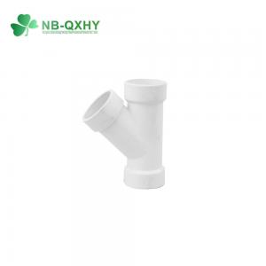 Clean and Tidy Surface PVC UPVC Pipe Fittings for DWV ASTM D2665 Y Type Fittings