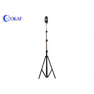 China Portable Telescoping Steel Antenna Mast Stand Tripod 2-4m Height 1 Year Warranty supplier