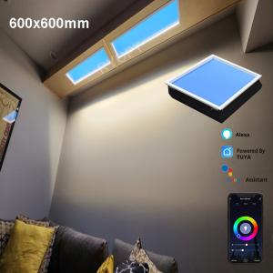 Artificial Blue Sky Led Skylight Ceiling Panel 600x600 Dimmable Ultra Thin Dali 1V-10V