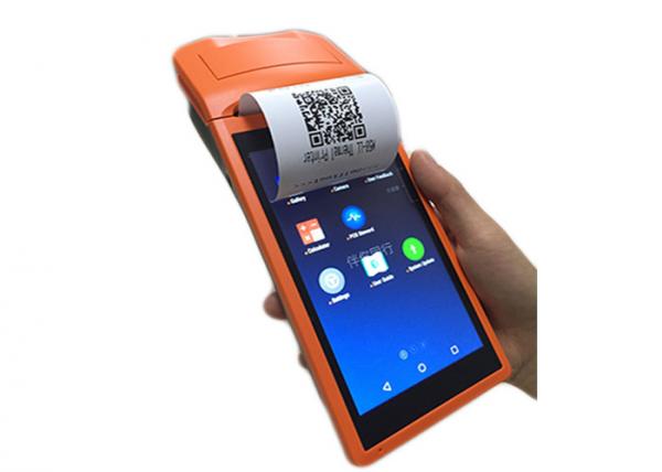 Portable Payment Android Handheld POS Terminal with Printer / 5.5 Inch Touch