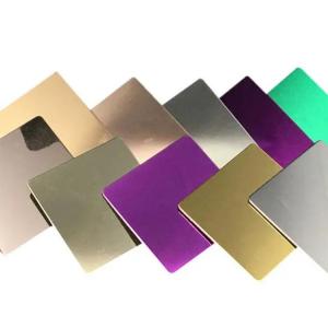 China China Steel Sheets Factory Made 304 Mirror Surface Color Stainless Steel Plate supplier