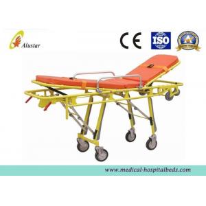Stainless Steel Adjustable Folding Stretcher Automatic Loading Ambulance Stretcher Trolley ALS-S012