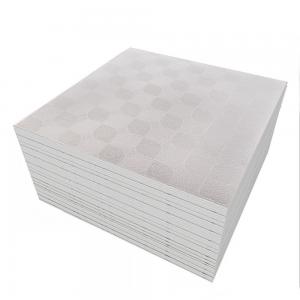 Mold Resistant PVC Coated Gypsum Ceiling Tiles Lightweight 7mm Thickness