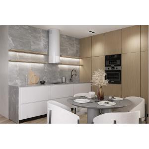 Custom Modern Wood Kitchen Cabinets Bespoke L Shaped Kitchen System