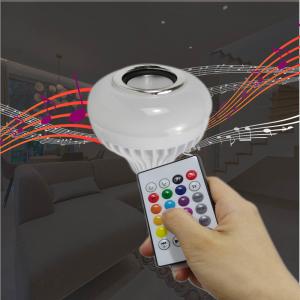 Smart LED Bulb with Bluetooth Speaker Remote Control RGB Colorful Bulb