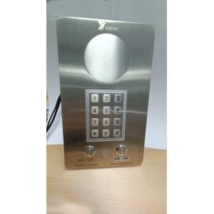 SS304 Rugged Clean Room Telephone Flush Mount Analog Door Intercom