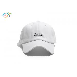 China Custom Logo Baseball Cap , Unisex Baseball Caps With Embroidered Letter Patch supplier