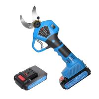 China Lightweight Electric Garden Pruners , 30mm Blue Cordless Hand Pruners on sale