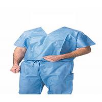 China Navy Blue Surgical Scrub Suits , Hospital Nurses Scrub Suit Uniform Short Sleeve on sale