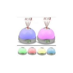 China Silvery white Magic Egg-shaped projection clock supplier
