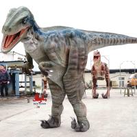 China Animatronic Realistic Dinosaur Costume / Adult Raptor Costume For Outdoor on sale