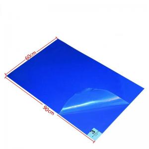 China Strong Adhesive Cleanroom Tacky Mat Polyethylene Sheets No Residue 24*45 supplier