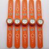Personalized Fenta Cool Orange Slap On Watches Silicone Bracelet Watches With