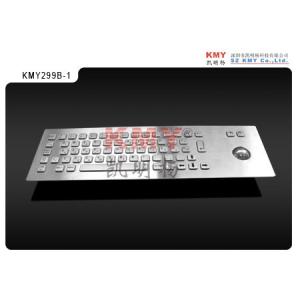China Teclado industrial a prueba de polvo del metal del quiosco IP65 del montaje del panel con el Trackball del dispositivo de señalización wholesale