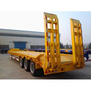 China Low loader 4 axles low bed trailer for heavy machinery delivery supplier