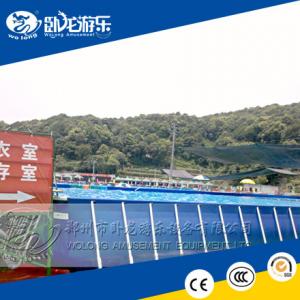 China PVC Large square Metal Frame Pool / above ground pools supplier