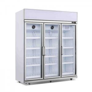 Upright Commercial Ice Cream Display Freezer With Three Glass Door