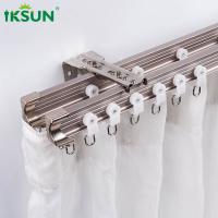 China 1.2mm Double Curved Curtain Track Bendable Heavy Duty Wall Mounted on sale
