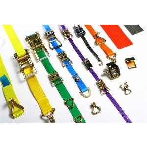 China Customized Length Color Ratchet Tie Down ,  Cargo Tie Down  Wstda Standard supplier