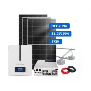 China 5kw Complete Solar Solution 48v Solar Power Storage Lithium Wall Battery supplier