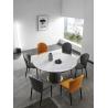 China Ensemble de Table à manger Design maison, 8 chaises, meubles de salle à manger, ensemble de Table à manger ronde extensible en marbre wholesale