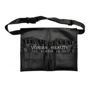 China Faux Leather Professional Cosmetic Makeup Brush Apron Bag Artist Belt Strap Holder supplier