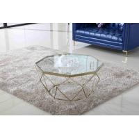 China Stainless Steel Modern Glass Coffee Tables Stylish Tea Table Living Packing Pearl Room on sale