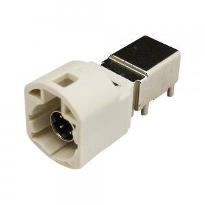 China FAKRA HSD Connector B-Code White PCB Mount RF Coaxial Connector For GPS supplier