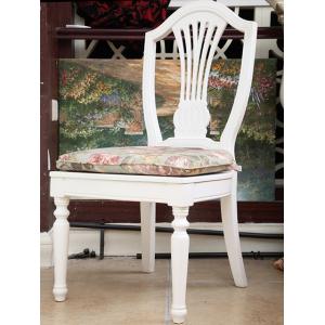 China White Antique Wooden Throne Chair Embroidery Pads Dining Chair Upholstery Fabric supplier