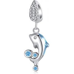 Original 100% 925 Sterling Silver Charm Bead Love Animal Charm Family Birthday fit Europeran Bracelets DIY Charms