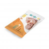 China Compostable Baby Biodegradable Wet Wipes With Tea Tree Oil Chamomile Aloe Vera on sale