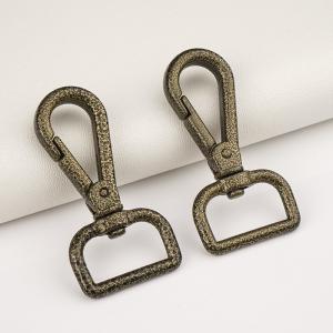 China 20mm メタルランヤード スウィーベルフック ユーザーフレンドリーでブロンズ・ウェブリング スプリング・スナップフック wholesale
