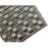 Decorative Metal Facade Mesh , Crimped Type Woven Wire Fabric For Curtain Wall