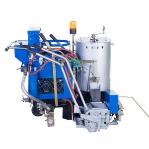 Road Lane Automatic Line Marking Machine With Paint Tank 120L