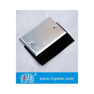 Flat One Gang Aluminum Stamped Cover , Weatherproof Electrical Outlet Boxes