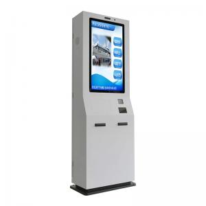 Queue Ticketing Receipt Printer Self Payment Kiosk Card Dispenser Machine 32 Inch Touch Screen