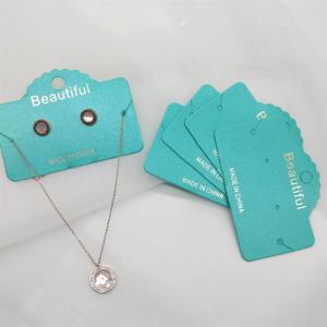 China Wholesale Fancy Custom Earring Packaging Card,Earring Holder Card,Jewelry Private Waterproof Gold Foil Label Sticker supplier