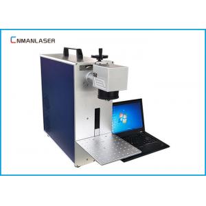 China Plastic Aluminum Metal Laser Marking Machine , Metal Laser Engraver With Control Computer supplier