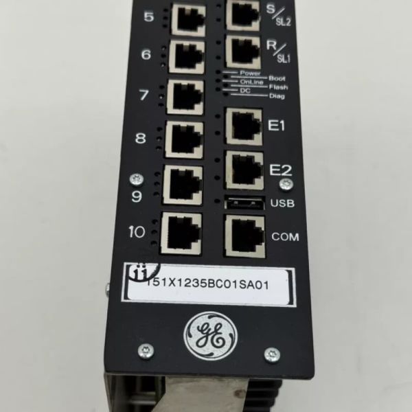 GE 151X1235BC01SA01 Switch Ethernet de 10 ranuras para control de turbina