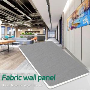 China 8 Mm Modern Luxury Bamboo Fiber Wood Veneer Fabric Textured PVC Panel Walls supplier
