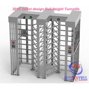 China Two door access Prison Full Height turnstile security gates RFID card and Fingerprint Control supplier