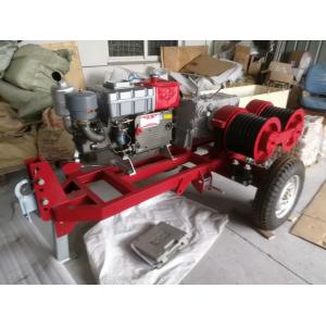 Industrial Engine Driven Winch , Portable Heavy Duty Diesel Engine Hoist