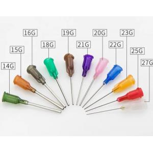 Multicolor Flexible Syringe Tips 14G-34G , Practical Blunt Dispensing Needle