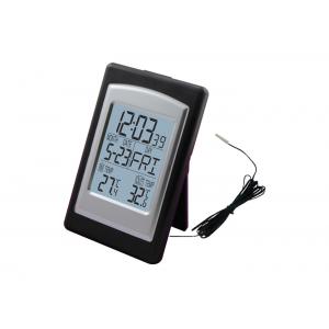 New LCD Digital Indoor Outdoor Thermometer Tester Alarm Clock Function Calendar with temp sensor MS0100