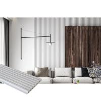 China Aesthetics 2.9m 12ft Indoor Wood Panels 20 Percent Calcium Calbonate Wall Planks on sale